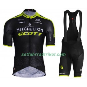 Fahrradbekleidung Radtrikot Kurzarm + Trägershorts 2019 Mitchelton-Scott N001